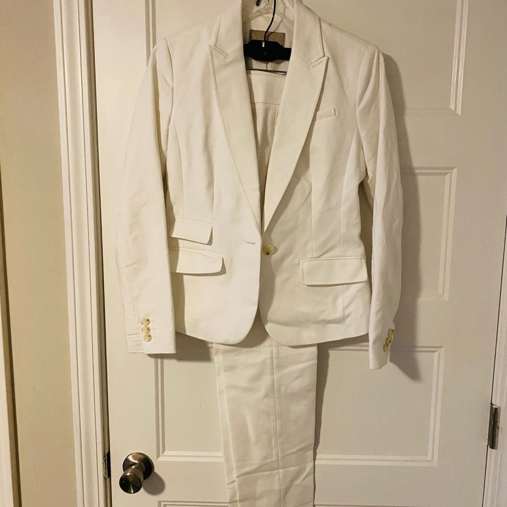Banana Republic 2-piece White Suit
